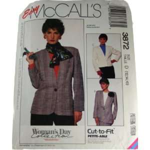  Pattern Womans Day Collection Misses Unlined Jacket Size D 12,14,16