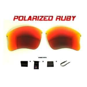  Samvette SE Custom Ruby Red Polarized Lenses for Oakley 