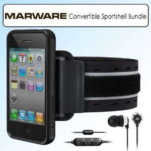   iPhone 4 Black Bundle With Scosche HP155M Noise Isolation Earbuds With