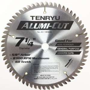  Tenryu AC 18560D 7 1/4 x 60T x 5/8 KO Arbor Alumi Cut 