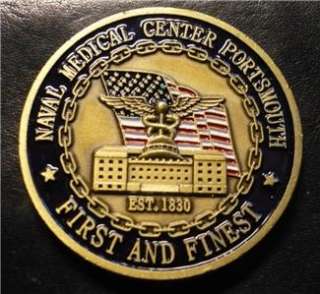 Challenge Coin USN Naval Medical Center Portsmouth Cmd Master Chief 1 