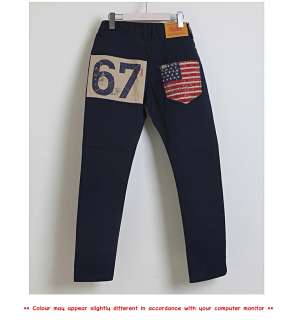   Color Wash Patch Design Low Rise Top Baggy Skinny Jeans Pants  