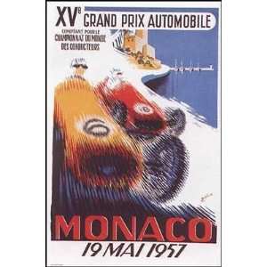  Monaco Grand Prix 1957 Poster Print