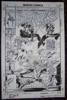 Amazing Spiderman 367 Original Art Cover by Bagley  