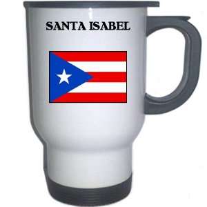  Puerto Rico   SANTA ISABEL White Stainless Steel Mug 