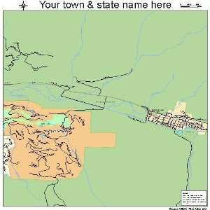  Street & Road Map of Telluride, Colorado CO   Printed 