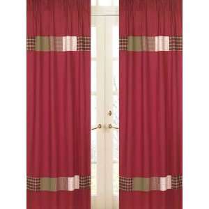  Brick Red Curtain Panels