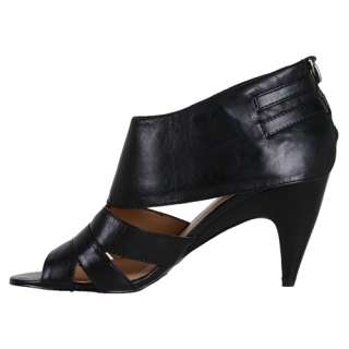 Nine West Womens Sandals Taylorfo Black Leather Heels  