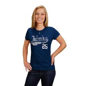 Mark Texeira New York Yankees WOMENS Navy Lead Role Player T Shirt 