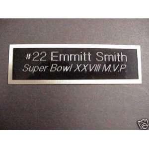   Smith Engraved Super Bowl XXVIII MVP Name Plate