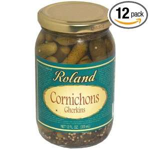 Rol and Cornichons, Tiny French, 12 Ounce (Pack of 12)  
