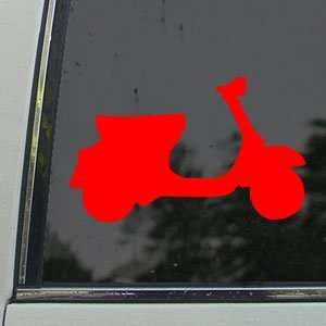  VESPA SCOOTER Red Decal Car Truck Bumper Window Red 