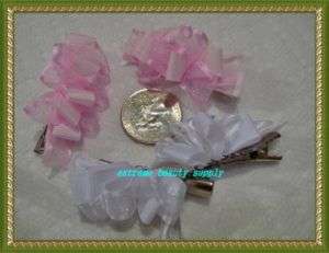 small girl hair clip pin bow Barrette TODDLER Dog 48  
