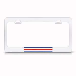 Costa Rica Rican Flag Country Metal License Plate Frame Tag Holder