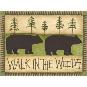  Walk In The Woods Finest LAMINATED Print Cindy Shamp 16x12 