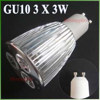 GU10 LED Warm White 85 265V 9W 3x3W DOWN LIGHT BULB  