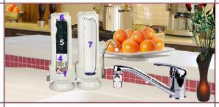 CRYSTAL QUEST CERAMIC COUNTER TOP DOUBLE WATER FILTER  