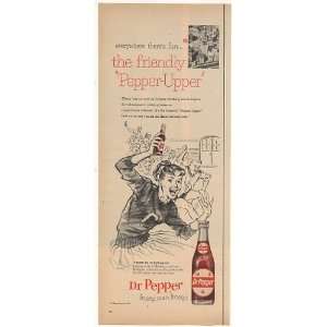  1958 Dr Pepper Cheerleader Now in Cleveland Print Ad