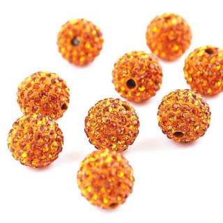   Rhinestone Crystal Disco Ball Beads1.5MM Fit Charm Bracelet Optional
