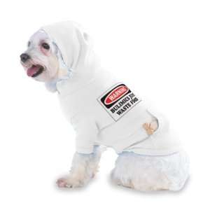   FOOD Hooded (Hoody) T Shirt with pocket for your Dog or Cat XS White