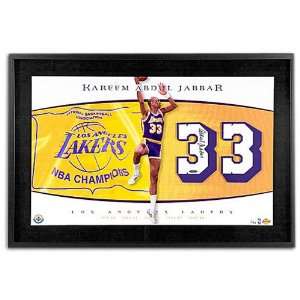 Lakers Upper Deck Championship Jersey Numbers Framed Piec  