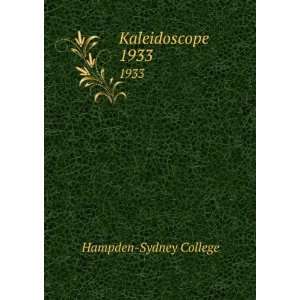 Kaleidoscope. 1933 Hampden Sydney College  Books