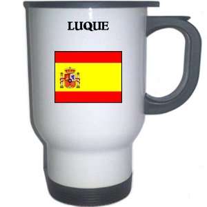  Spain (Espana)   LUQUE White Stainless Steel Mug 