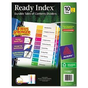 Avery EcoFriendly Ready Index Table of Contents Divider 