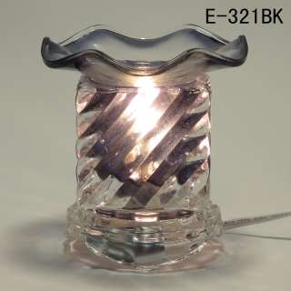Glass Electric *Ripple* Scent Oil Diffuser Warmer Burner Aroma 