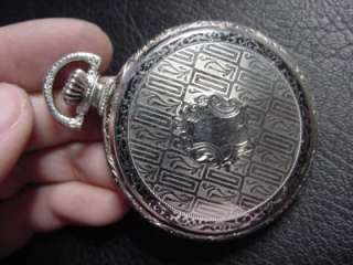 Antique Elgin Pocket Watch 17J A+ COND Black Enamel  