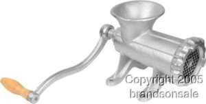 HAND OPERATED KITCHEN MANUAL CAST IRON SAUSAGE CHUM MEAT GRINDER 