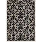 Couristan 2 x 37 Area Rug Damask Pattern in Grey and Black Color
