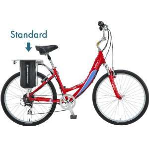     Low Step   Standard Battery Electric Bike   Red