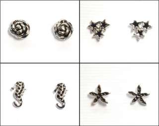 Pair New Fashion Silver Knot Stud Earring Choose  