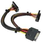 SF Cable 6 inch 4pin MOLEX Male to 15pin SATA II Female Power Cable