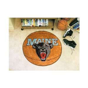    Maine Black Bears 29 Round Basketball Mat