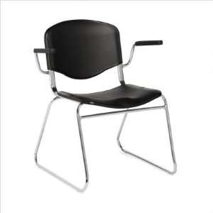  CommClad OTG11699 BK Stacking Chair with Black Plastic 