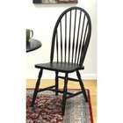 Chair and Table Windsor Dining Chair   Antique Black   40.5 H x 18 W 