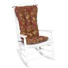   com Cotton Antique Red Floral Jumbo 2 piece Rocking Chair Cushion Set