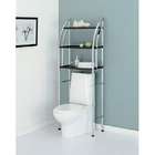 Convenience Concepts Four Tier Tower Shelf with Metal in White and 