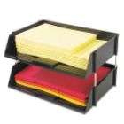 deflect o Industrial Stacking Tray Set, 2 Tier, Plastic