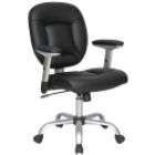 Techni Mobili Florida Adjustable Office Chair   Black