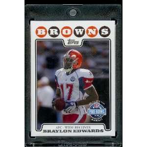  # 312 Braylon Edwards PB Pro Bowl   Cleveland Browns   NFL Trading 