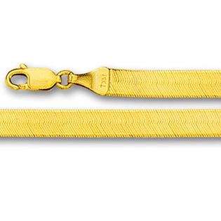 14K Yellow gold Imperial Herringbone Chain (3.0mm)  JewelryAffairs 