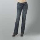 Inked & Faded Womens Stretch Boot Cut Jeans