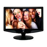 AOC 18.5 LCD Widescreen Monitor (Black)   Refurbished 