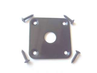 New Metal Black Jack Plate for Gibson Les Paul w/ Screw  