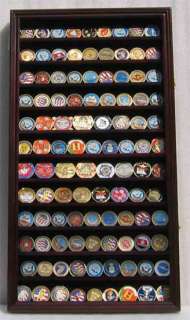 Large, Casino Chip and Coin Display Case Cabinet Holder  