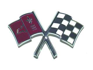 1966 Corvette Cross Flag X Front Nose Emblem USA New  