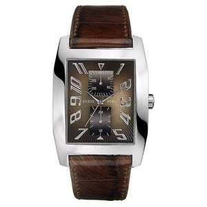 GUESS? Mens G85746G Brown Leather Watch 091661254055  
